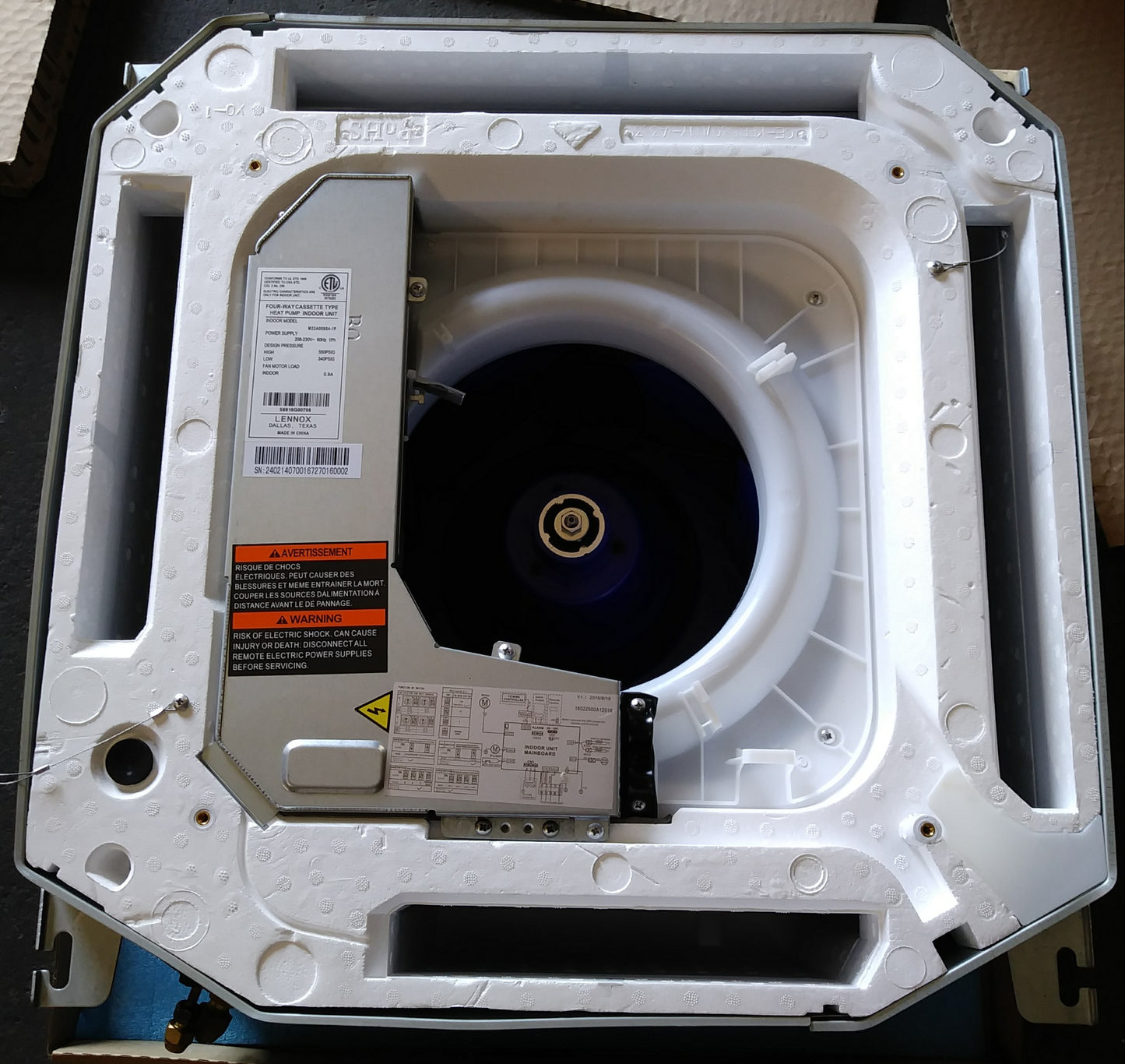 3/4 Ton Inverter Cassette ID Mini-Split Heat Pump ,19 Seer 208-230/60/1 R-410A