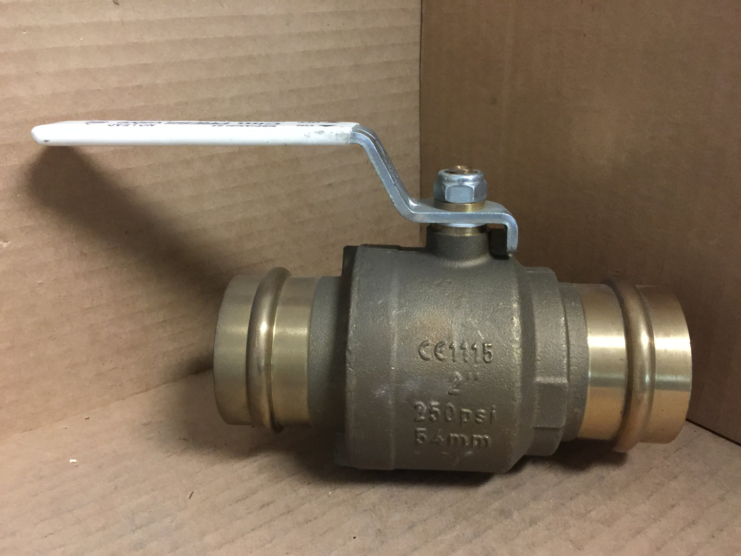 2" Press Ball Valve; Brass