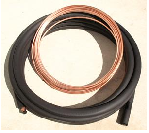 3/8 x 1-1/8" x 3/4" x 50FT Standard Sweat Line Set"