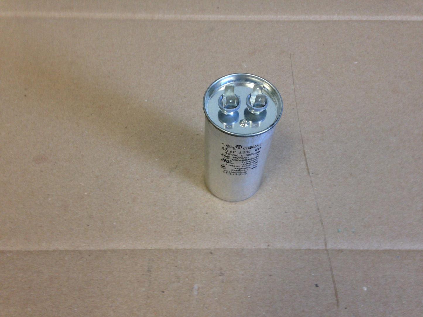 45UF x 450Vac, Round Run Capacitor