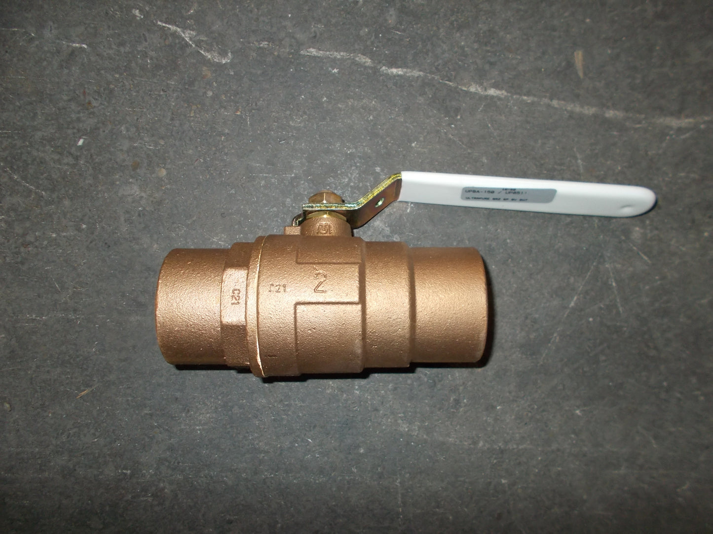 Ultra Pure 2" Sweat Brass Ball Valve
