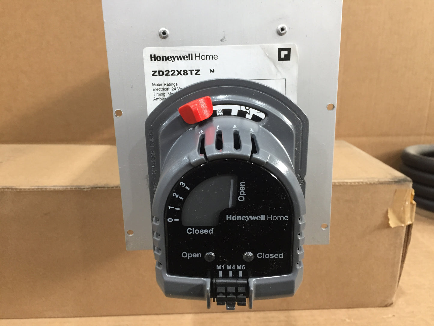 22" X 8" Truezone Damper Automatic Controlled Motorized 24 Volt Spring-Return Motor 24Vac/60Hz/8W