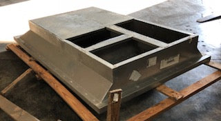 13" High Roof Curb Adapter w/Duct Transitions for Large Packaged Units