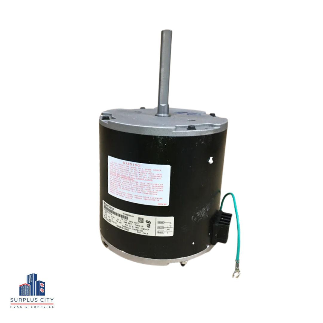 Motor de ventilador de 1/2 HP, 460/60/1 RPM, 1075 A, 1 velocidad, 1,35