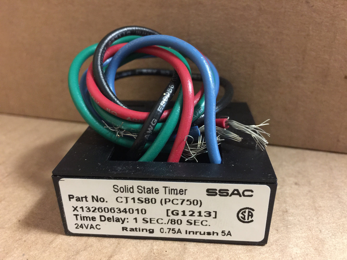 Relay; Time Delay, 24V 1A, 80Sec