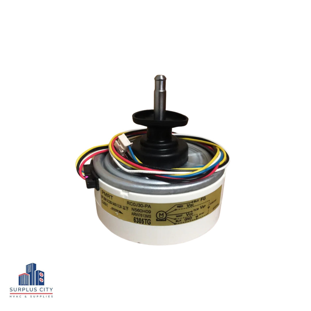 Motor de ventilador de eje único para interiores; DC280-340, 8P, 30W