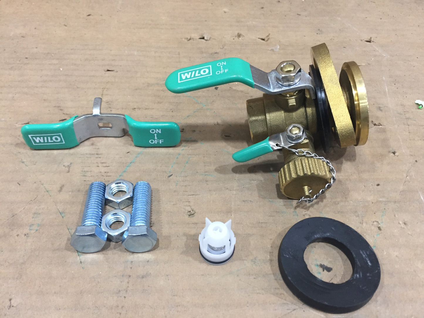 3/4" FNPT w/Purge & Check Valve Bronze Swivel Flange Ball Valve Kit