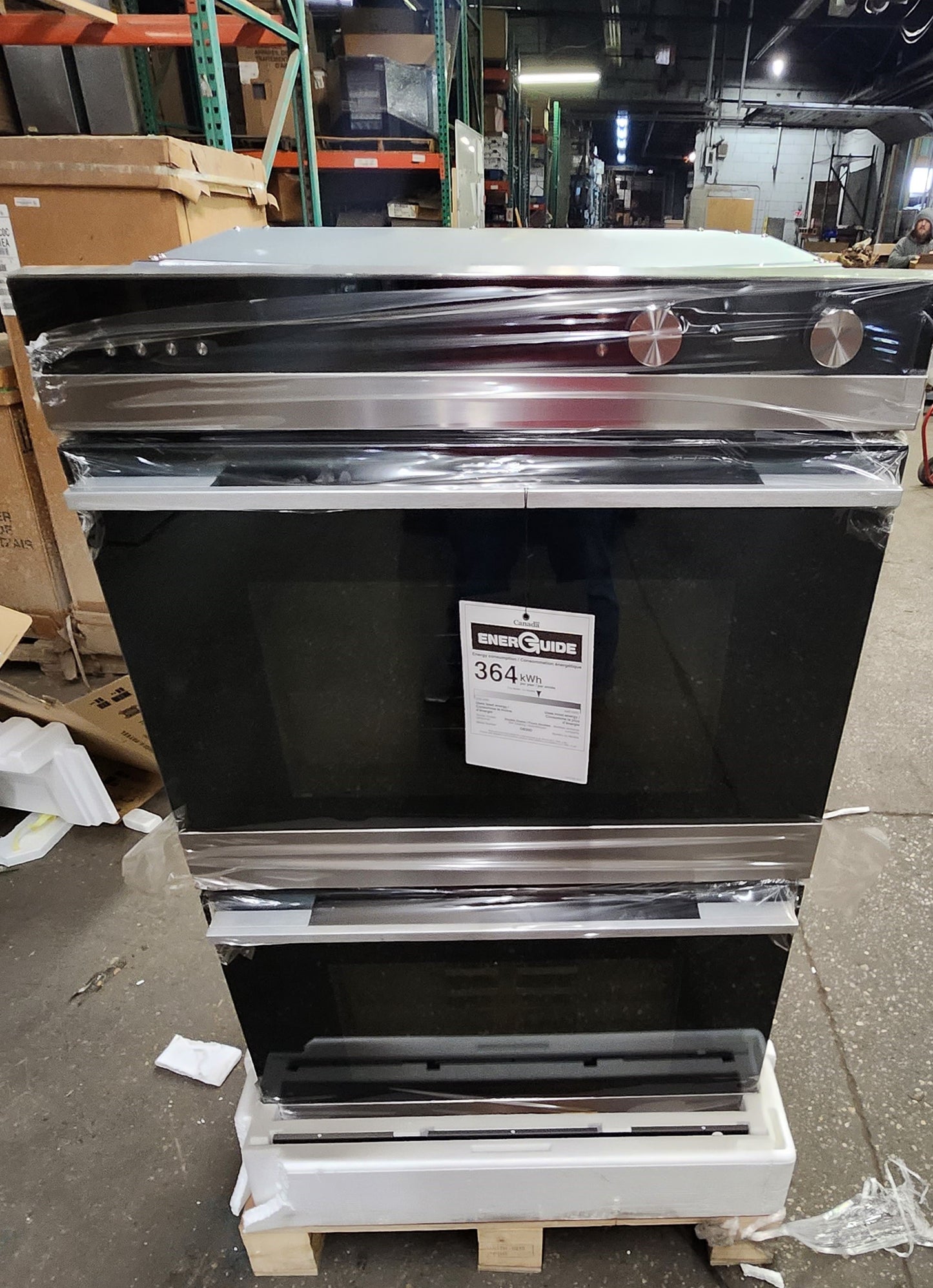 Horno de pared eléctrico doble de 30" con 9 modos de cocción"