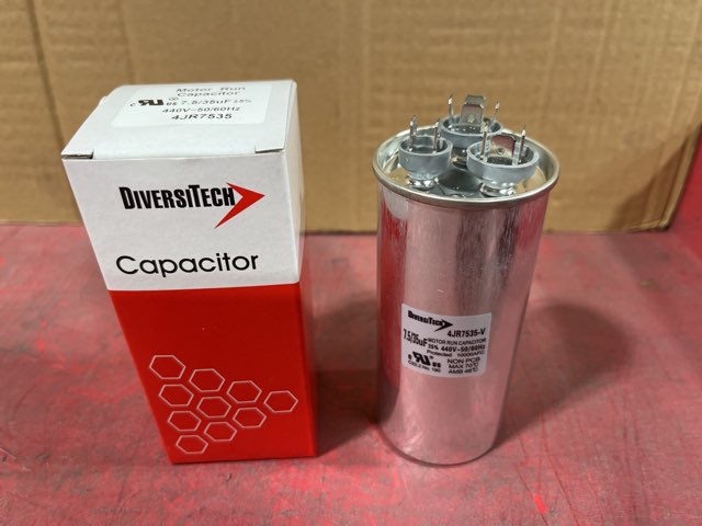 35+7.5UF x 440VAC Round Motor Dual Run Capacitor 50/60 Hz