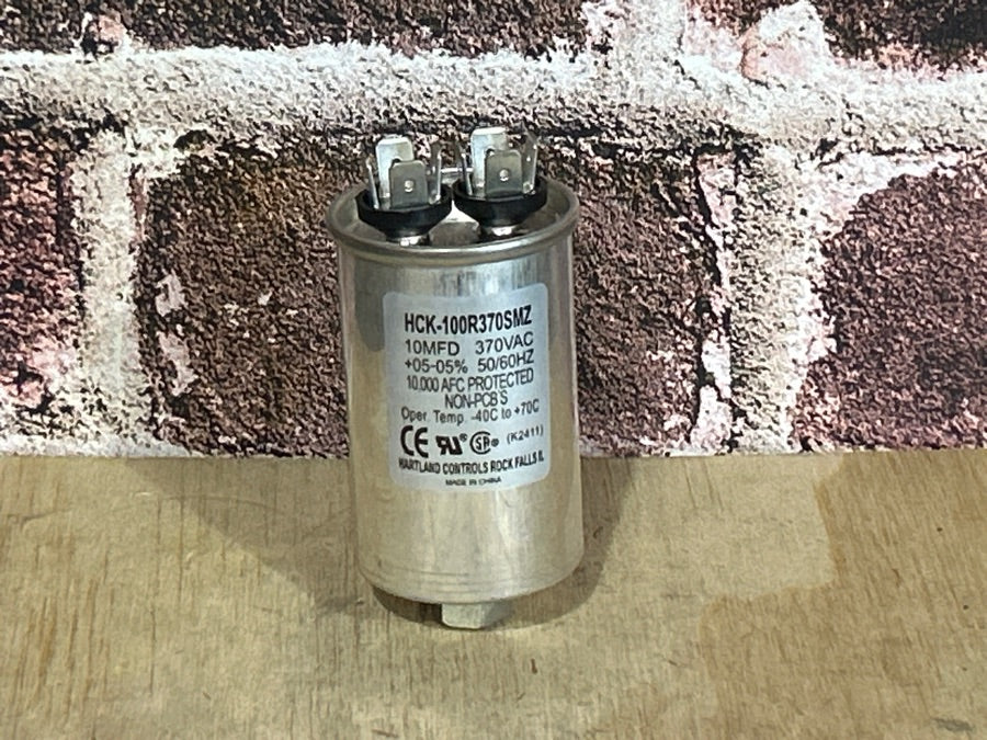370 Vac, 10MFD 50/60 Hz, Round Capacitor