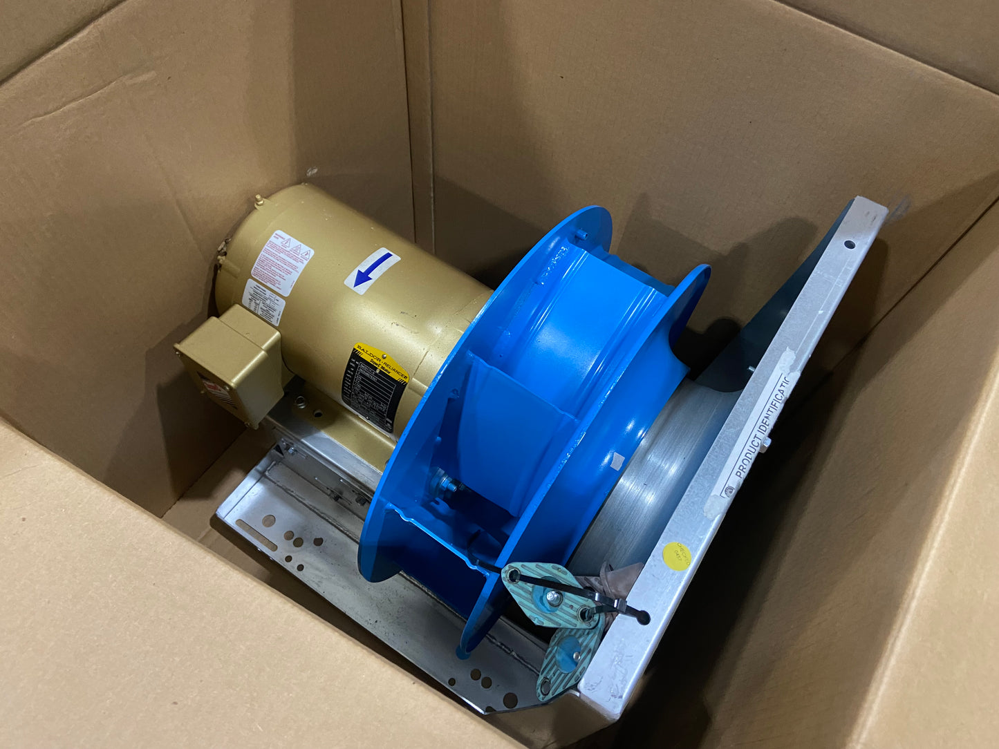 16" Single Inlet Direct Drive Plenum Fan w/3HP 575 Volt Motor RPM 2305