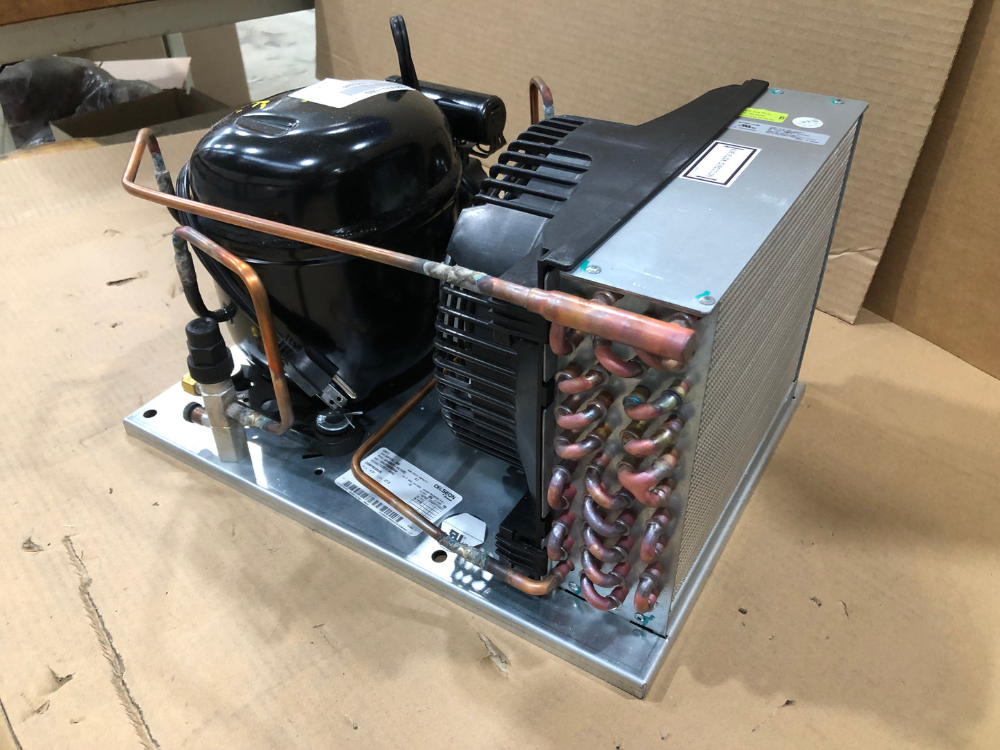 1/4 HP Celseon Ae2 Low Profile High-Temp Air Cooled ID Refrigeration Cond 115/60/1 R-134A