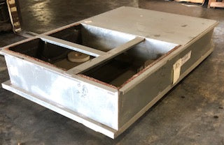 16" High Roof Curb Adapter with Duct Transitions for Large Packaged Units