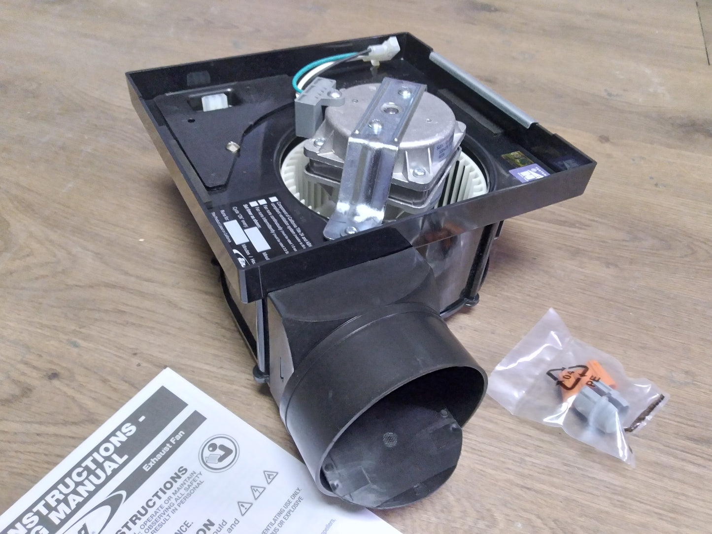 Bathroom Exhaust Fan, 120/60/1, 2 Sones, 80 CFM