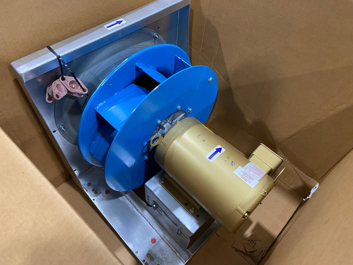 18" Single Inlet Direct Drive Plenum Fan w/5HP 575 Volt Motor RPM 2230