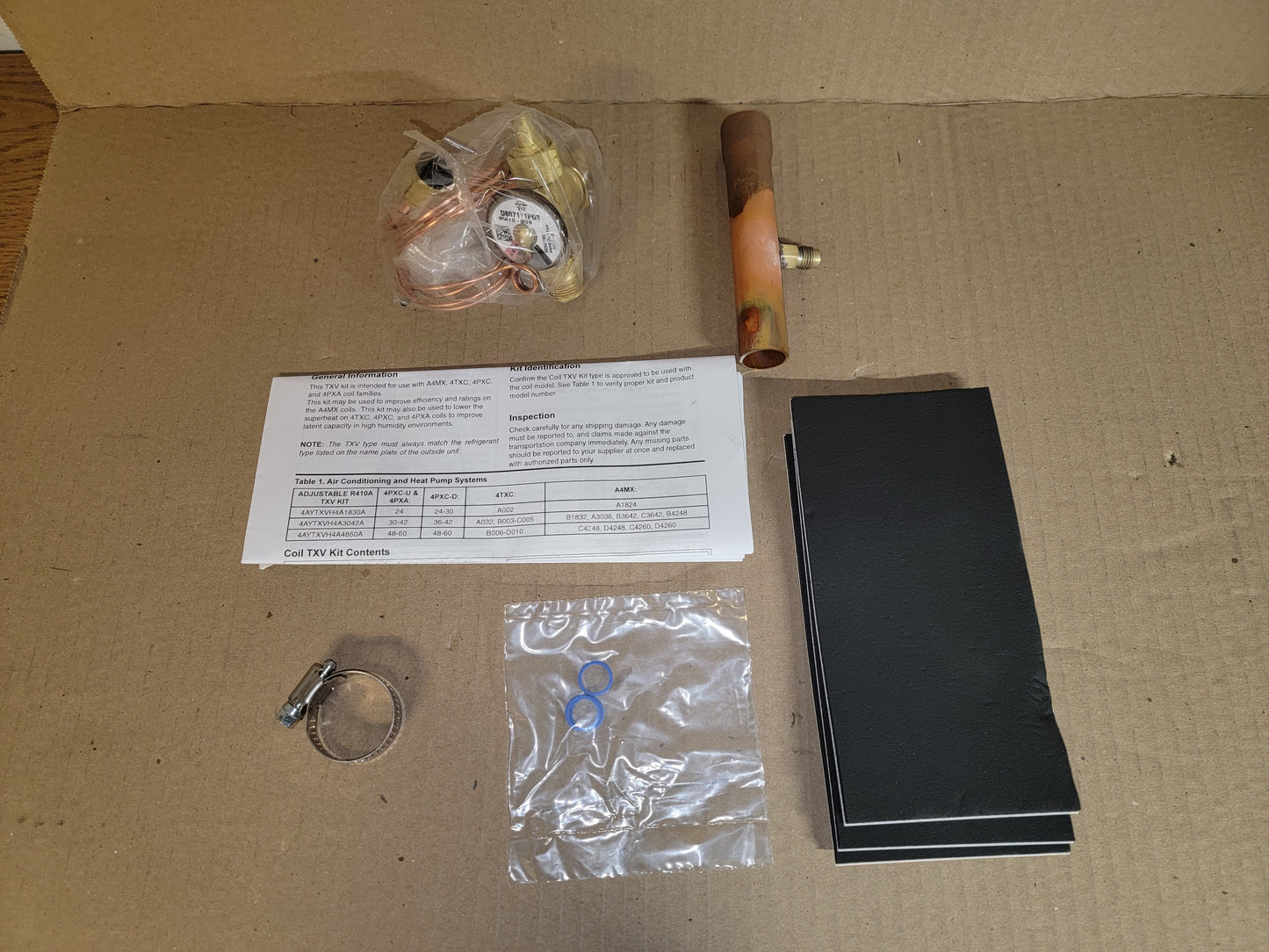 4T-5T Field Mounted Adjustable TXV Kit, R-410A