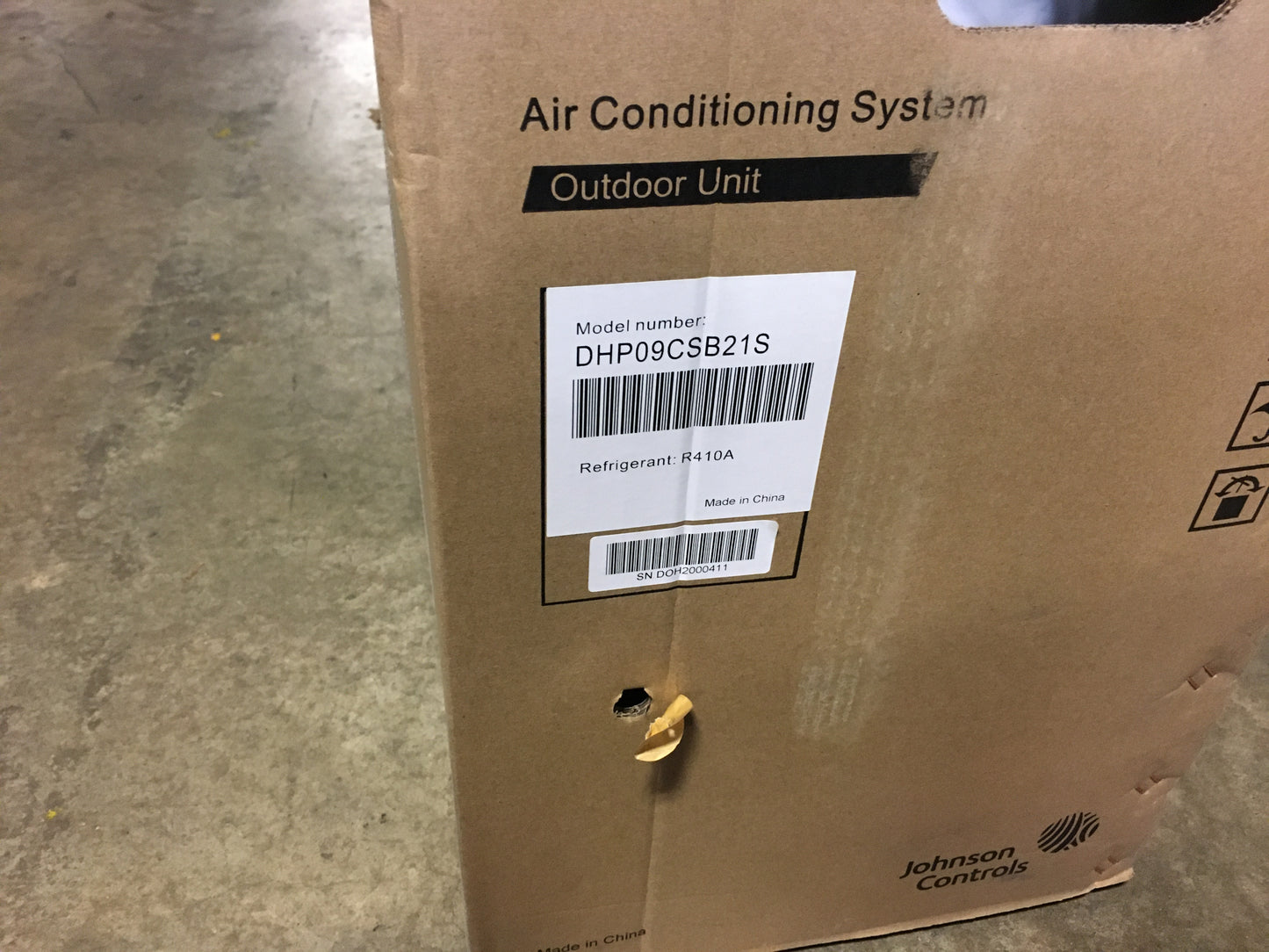 9,000 BTU Single-Zone Outdoor Heat Pump Mini Split Unit, 16 SEER 208-230/60/1 R410A