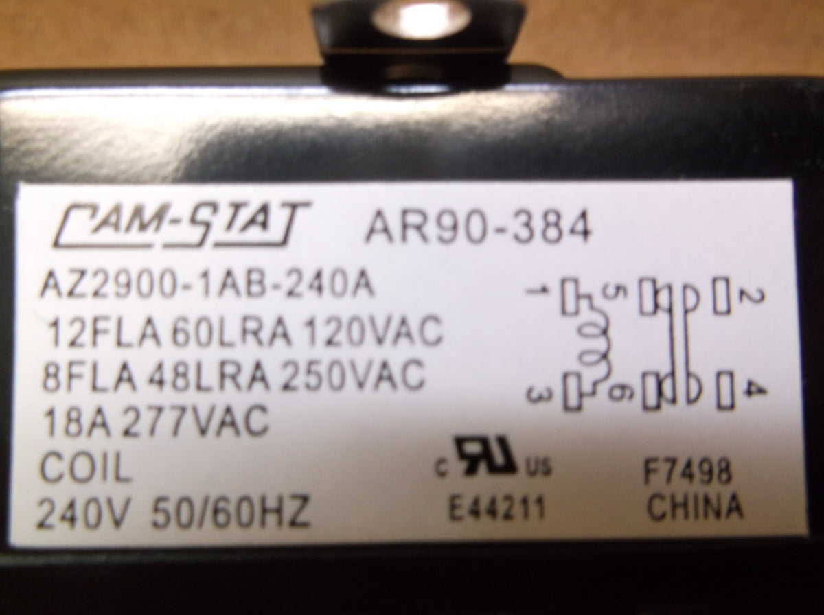 240 V, 50/60 Hz, 18 Amps, Relay