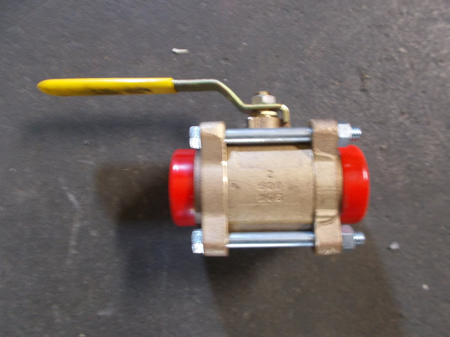 2" Sweat Bronze 3 Pc Full Port Ball Valve