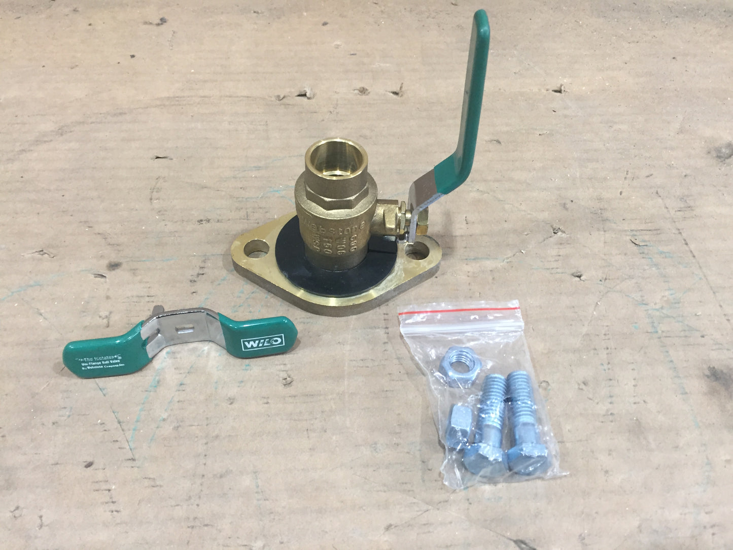 3/4" Sweat X Flange Ball Valve w/Rotating Flange