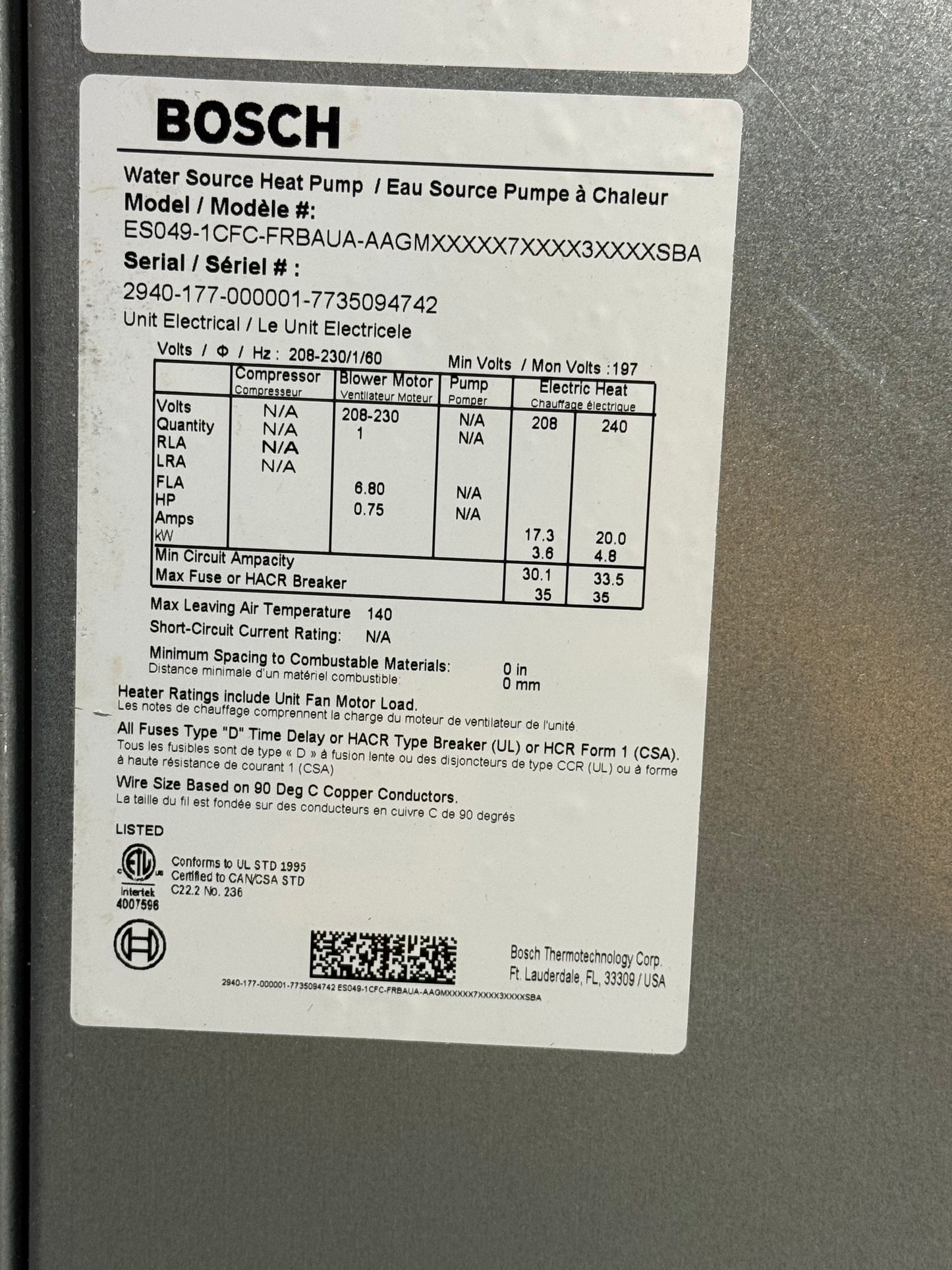 4 Ton Two-Stage ECM Counterflow Geothermal Heat Pump 208-230/60/1 R410A 19 EER