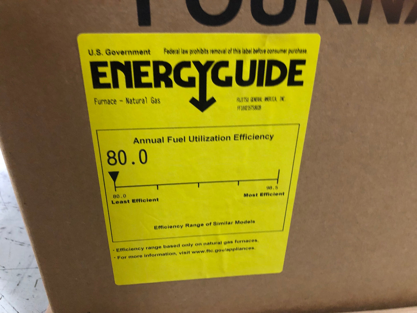 100,000 BTU 1-Stg Up/Horz Multi Speed Gas Furnace 80%, 3 Ton Up/Down Cased A Coil and 24V Thermostat
