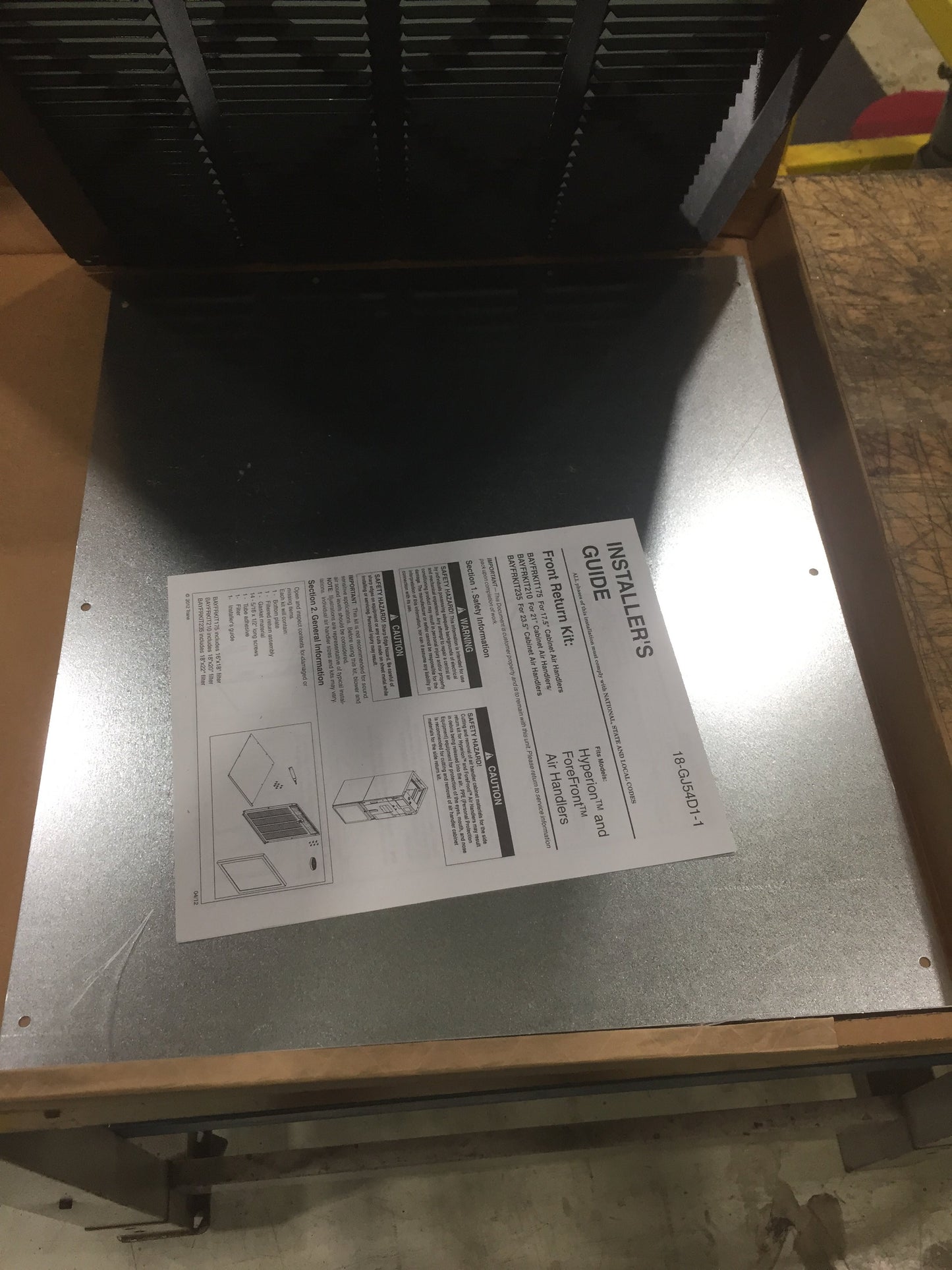 1.5 Ton Modular Multi PSC Fan Coil 208-230/60/1 R-410A CFM 225-1091 and 17.5" Front Return "B" Kit