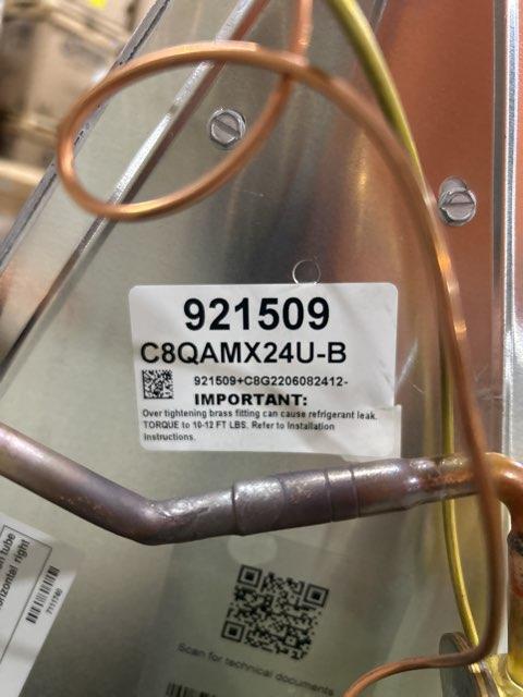 45,000 BTU 1-Stg Down Multi Speed Gas Manu Housing Furnace 95% with 2 Ton AC/HP Up/Down Uncased Coil