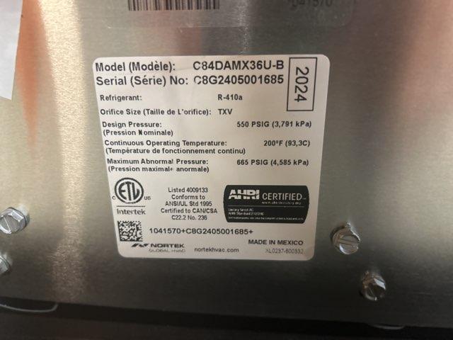 45,000 BTU 1-Stg Down Multi Speed Gas Manu Housing Furnace 95% with 3 Ton AC/HP Up/Down Uncased Coil