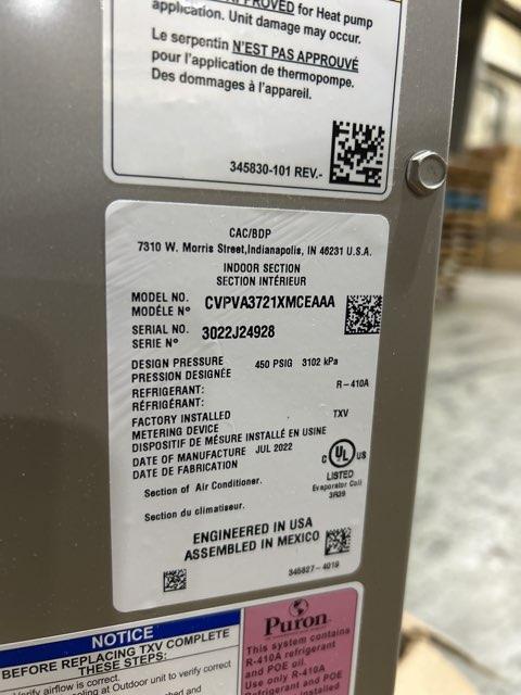 80,000 BTU Low NOx 1-Stg Up/Horz ECM Multi Spd Gas Furnace 96% with 3 Ton AC Only Up/Down Cased Coil