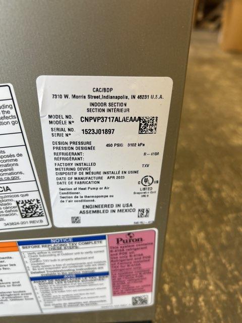 60,000 BTU 2-Stg Up/Horz ECM Multi Speed Gas Furnace 96% and 3 Ton AC/HP Up/Down Cased N Coil, R410A