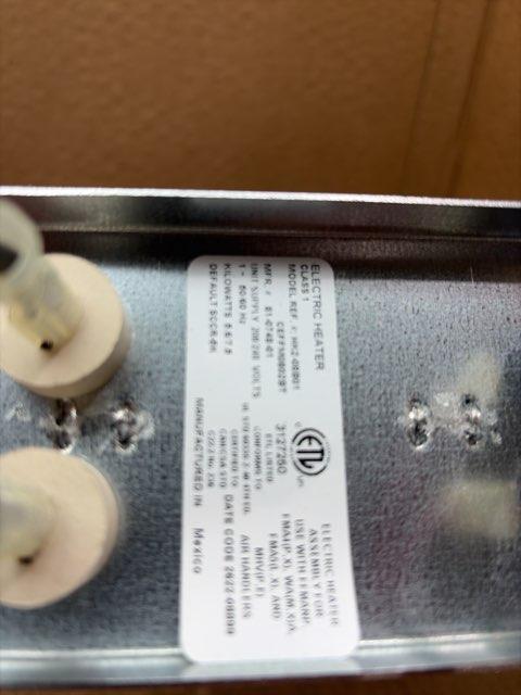 2 Ton 1-Stg SS HP R-454B 14.3 SEER2, 2 Ton PSC Wall Mounted Fan Coil and 7.5KW Heat Kit with Breaker