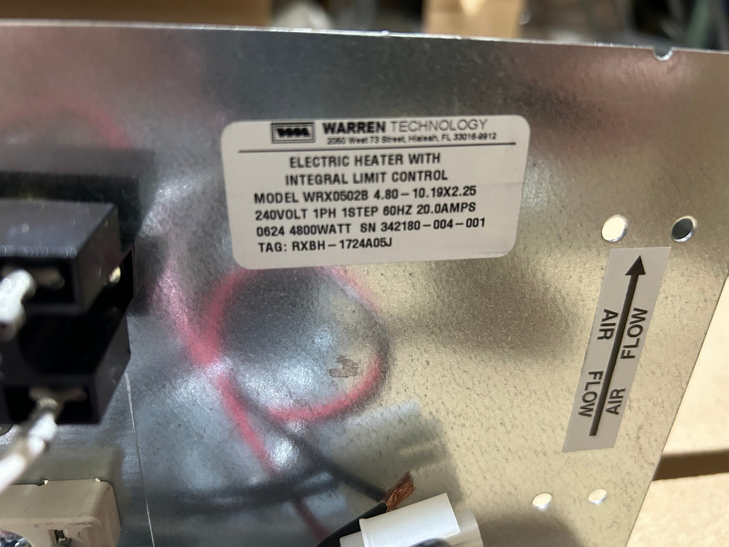 5 Ton AC/HP ECM Multiposition Air Handler 208-240/60/1 R410A CFM 1877 and 5kW Heat Kit w/30A Breaker