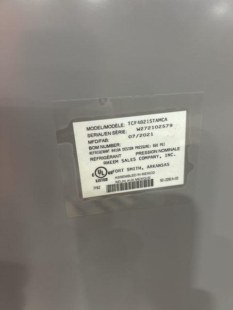 100,000 BTU Up/Horz Gas Furnace 80%, 4 Ton Comm Comp AC 17 SEER2 with 4 Ton AC/HP Multi Cased N Coil
