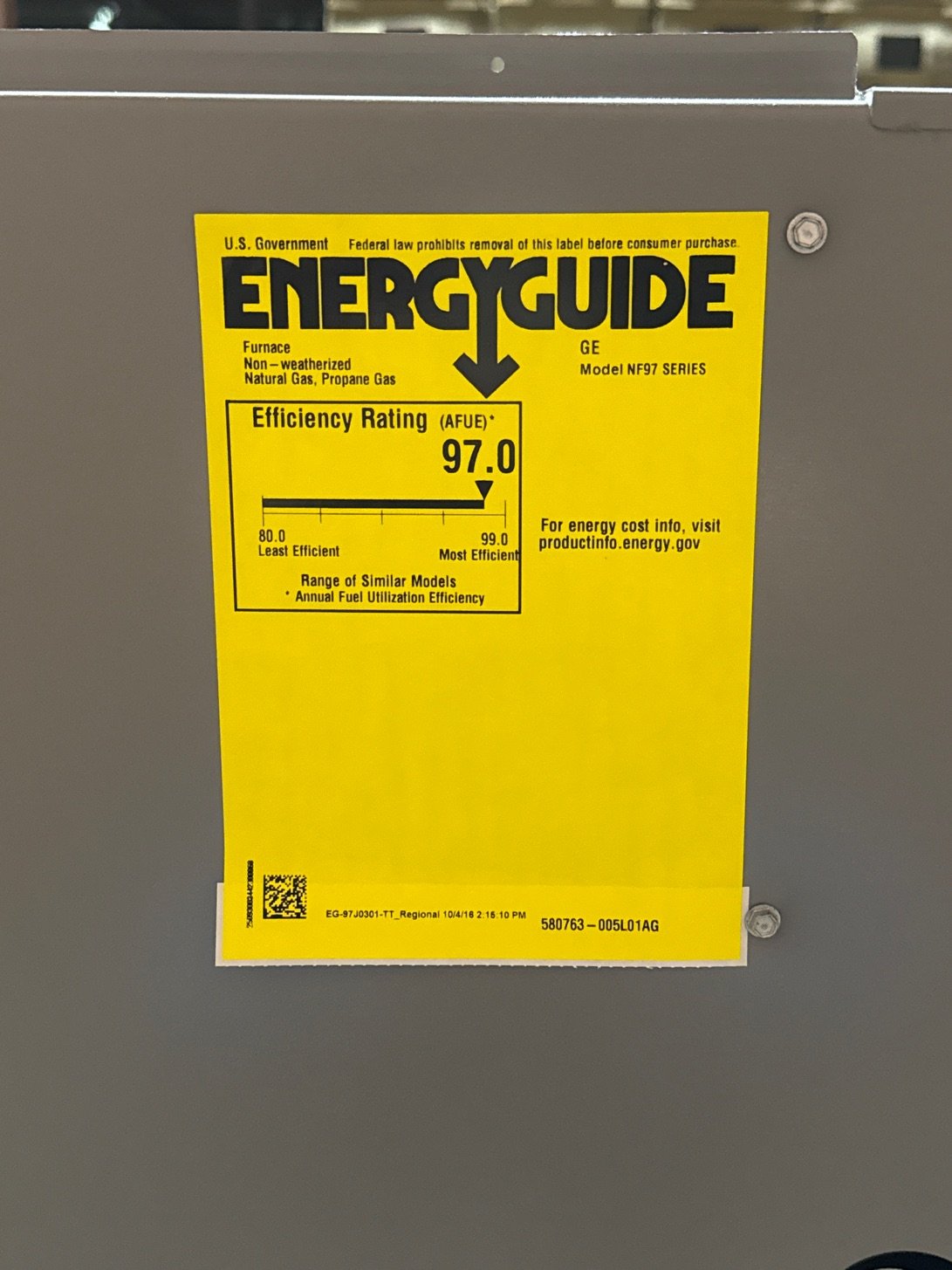 110,000 BTU Low NOx 2-Stg Up/Horz ECM Gas Furnace 97% with 4 Ton Inverter SS Heat Pump R410A 22 SEER