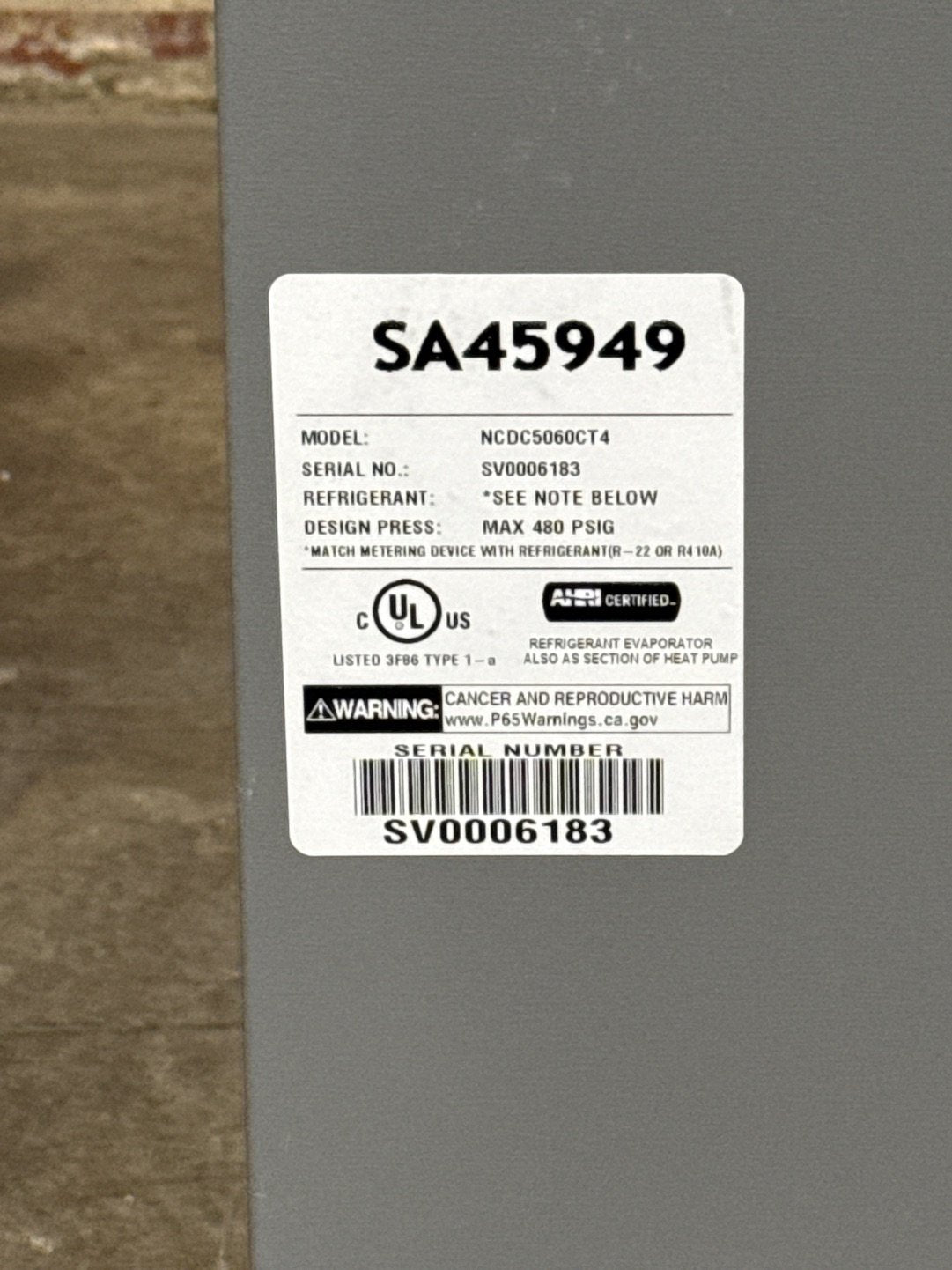 110,000 BTU 2-Stg Downflow ECM Var Spd Gas Furnace 96% and 4-5 Ton AC/HP Downflow Cased A Coil R410A