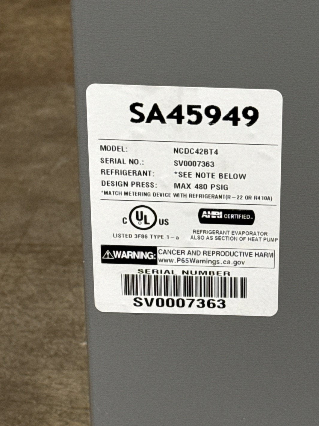 66,000 BTU Low NOx Downflow ECM Var Speed Gas Furnace 97% with 3.5 Ton AC/HP Downflow Cased A Coil