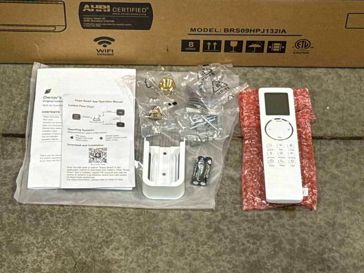 24,000 BTU Tri-Zone Inverter Heat Pump Mini Split Set, 17 SEER2 208-230/60/1 R-32