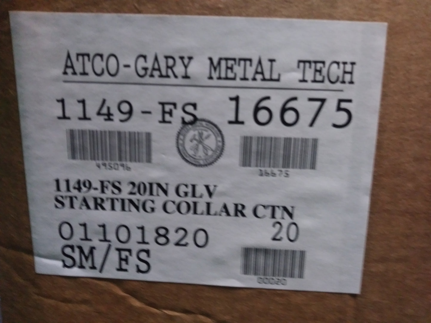 20" METAL TO FLEX LONG START COLLAR