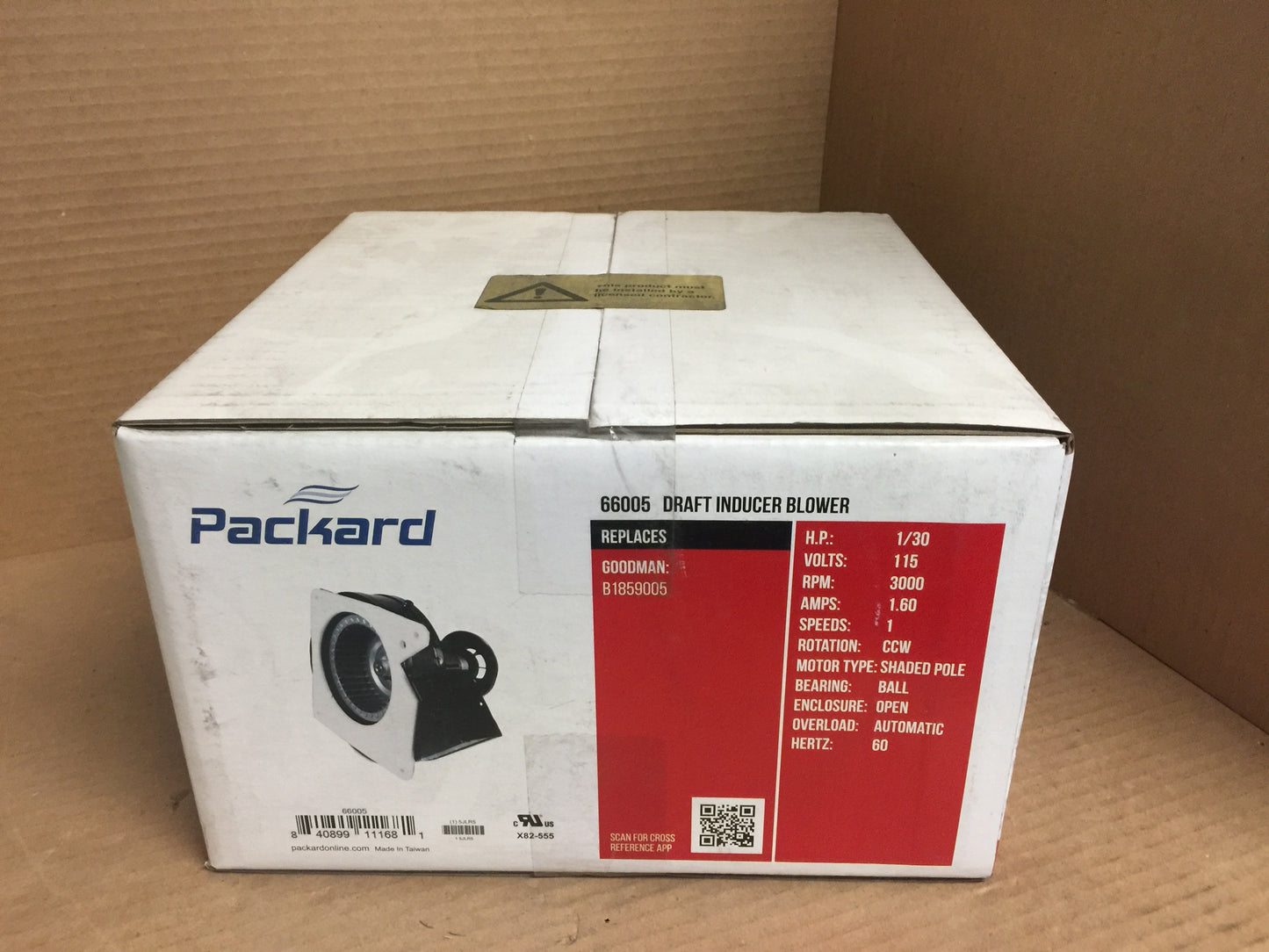1/30 HP REPLACEMENT GOODMAN INDUCER BLOWER MOTOR 115/60/1 RPM 3000