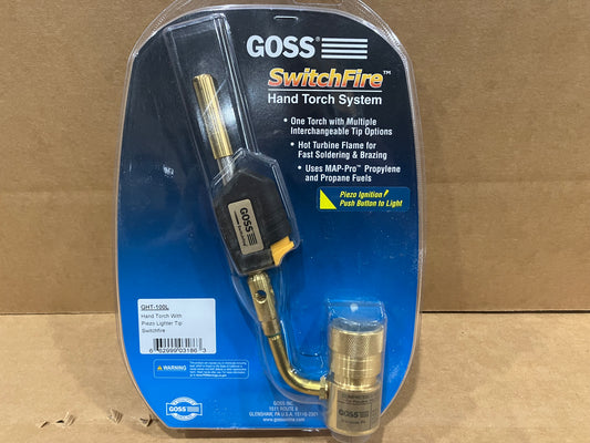 SWITCHFIRE HAND TORCH SYSTEM WITH PIEZO LIGHTER TIP