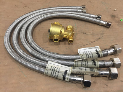 JET VALVE KIT WITH FLEX CONNECTORS,1/2"AND 3/8"CONNECTIONS-USED WITH Z-15 SERIES PUMPS