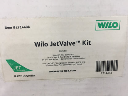 JET VALVE KIT WITH FLEX CONNECTORS,1/2"AND 3/8"CONNECTIONS-USED WITH Z-15 SERIES PUMPS