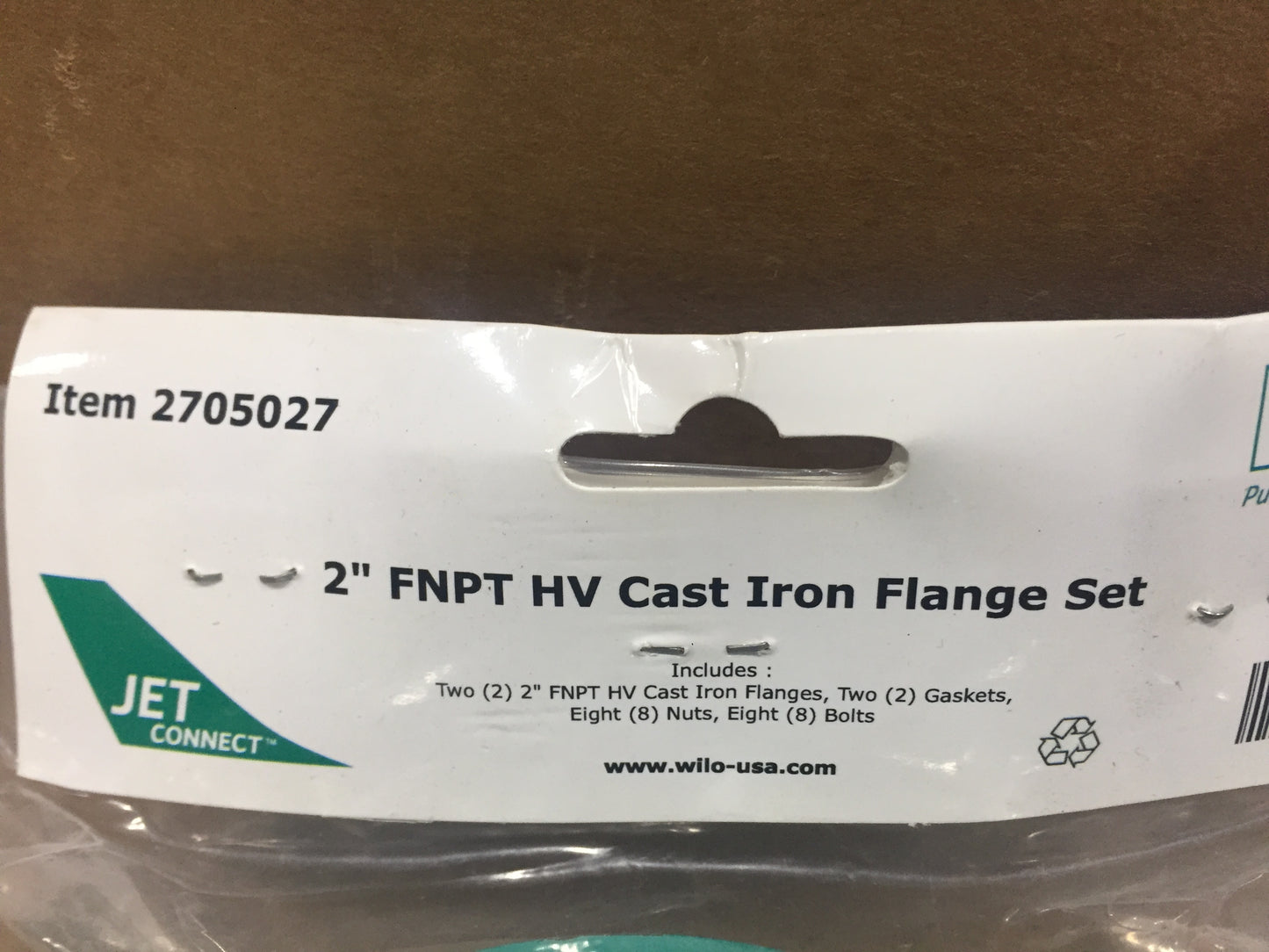 2" FNPT HV CAST IRON FLANGE SET