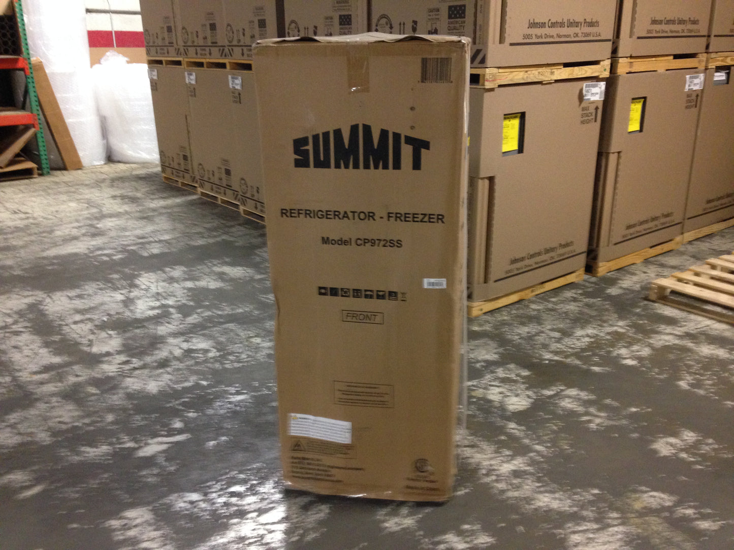 22" WIDE STAINLESS STEEL REFRIGERATOR-FREEZER, 115/60/1