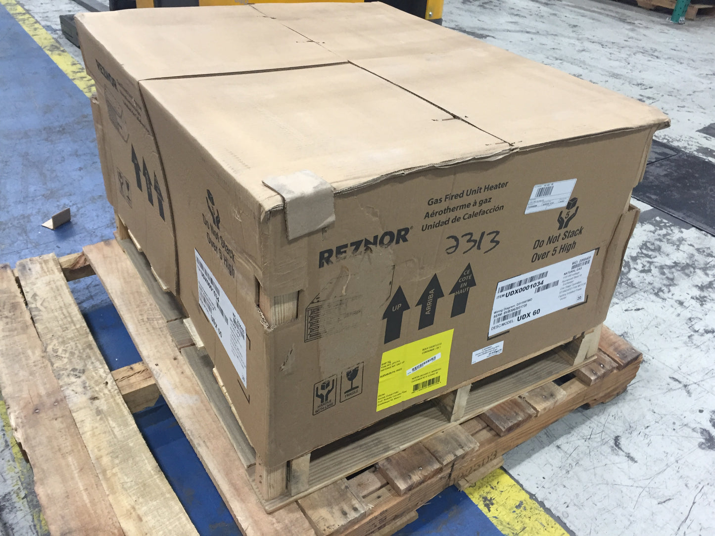 60,000 BTU POWER VENT NATURAL GAS UNIT HEATER; 83% 115/60/1