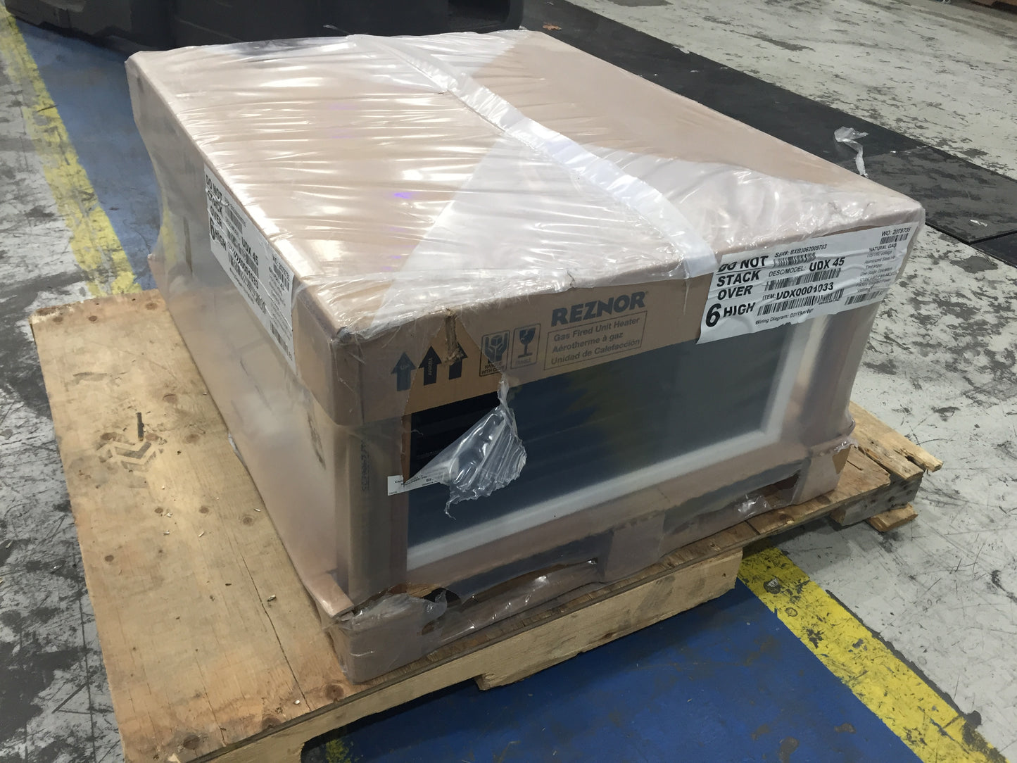 45,000 BTU POWER VENT NATURAL GAS UNIT HEATER; 83% 115/60/1