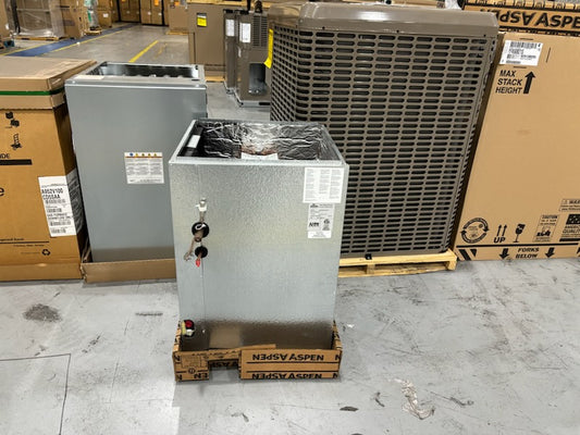 100,000 BTU 2 STAGE DOWNFLOW FURNACE 96%, 5 TON TWO STAGE 17 SEER AIR CONDITIONER AND 5 TON EVAP COIL