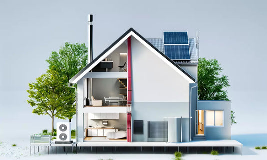 a house with an ac and a heat pump