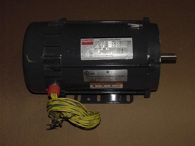 Motor eléctrico para trabajos peligrosos de 1-1/2 HP